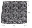Men's Formal Paisley Ascot Cravat & Pocket Square Set - Adjustable Necktie for Weddings(Ivory White)