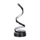 Modern Spiral LED Table Lamp - Dimmable, 3 Light Modes(black)