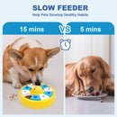 Interactive Dog Puzzle Feeder Toy - Slow Feeder for IQ Training & Mental Stimulation(yellow)