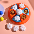 Interactive Dog Puzzle Feeder Toy - IQ Training & Slow Feeder with Anti-Skid Base(blue)