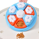 Interactive Dog Puzzle Feeder Toy - IQ Training & Slow Feeder with Anti-Skid Base(red)