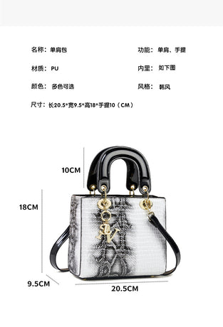 Chic Embossed Pattern Top Handle Bag - PU Leather Satchel with Detachable Shoulder Strap(red)