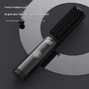 Cordless Hair Straightener Comb - 4 Temperature Settings, USB-C, PTC Heating(purple)