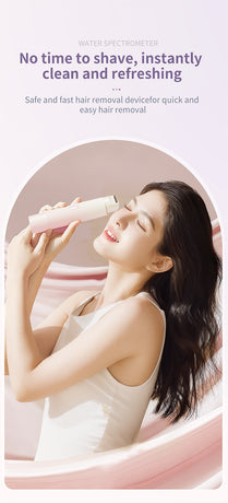 2-in-1 Electric Lady Shaver & Trimmer - Gentle Full Body Hair Removal, Portable & USB Rechargeable(Gradient Purple)