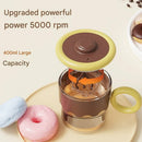 Automatic Self-Stirring Coffee Mug - 400ml, 5000RPM, USB-C Rechargeable with Trident Stirring Rod(coffee color)