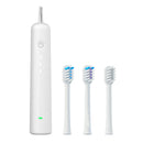 Electric Toothbrush with Ultra-Soft Gum Guard Brush Heads - IPX7 Waterproof, Ergonomic Design(white)