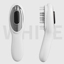 Electric Scalp Massager Comb with Red & Blue Light Therapy - 5 Vibration Modes & Liquid Dispenser(White)