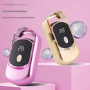 Rechargeable Electric Heated Eyelash Curler - 55C Constant Temperature, LED Display, Gentle Curling(pink)