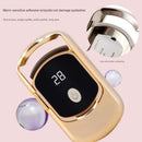 Rechargeable Electric Heated Eyelash Curler - 55C Constant Temperature, LED Display, Gentle Curling(Rose Gold)