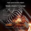 Electric Nose & Ear Hair Trimmer - USB-C Rechargeable, LED Display, Washable 360deg Head, Low Noise(black)