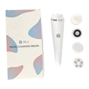 4-in-1 Electric Facial Cleansing Brush & Massager - IPX6 Waterproof, 3 Speeds, Bi-Directional Spin, USB Rechargeable(white)