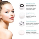 4-in-1 Electric Facial Cleansing Brush & Massager - IPX6 Waterproof, 3 Speeds, Bi-Directional Spin, USB Rechargeable(Pink)