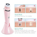 4-in-1 Electric Facial Cleansing Brush & Massager - IPX6 Waterproof, 3 Speeds, Bi-Directional Spin, USB Rechargeable(Light green)