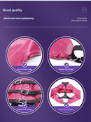PU Leather Straitjacket Style Arm Binder & Posture Corrector with Adjustable Straps(red)