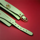 Adjustable PU Leather Bondage Cuff - Wrist/Ankle Restraint, Sold Individually(Luminous pink-anklet)