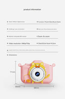 Digital Camera with Cute Cat Silicone Case - Dual Lens, 96MP, HD Screen & Music Playback(yellow)