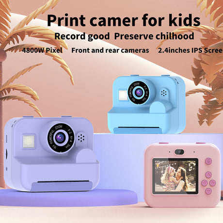 Instant Print Camera - 48MP Dual Lens, 2.4