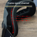 Professional Motocross & Ski Goggles - HiPER Lens, TPU Frame(Black frame with white straps-red lenses)