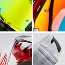Professional Motocross & Ski Goggles - HiPER Lens, TPU Frame(Black frame with yellow belt and red lens)