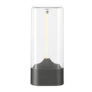 Magnetic Levitating Night Light with Flexible LED - USB-C Rechargeable, Stepless Dimming & Outdoor Hook(black)