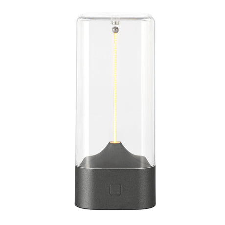 Magnetic Levitating Night Light with Flexible LED - USB-C Rechargeable, Stepless Dimming & Outdoor Hook(black)