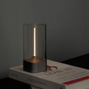 Magnetic Levitating Night Light with Flexible LED - USB-C Rechargeable, Stepless Dimming & Outdoor Hook(black)