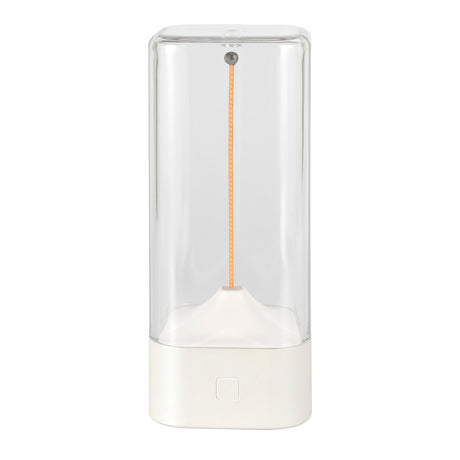 Magnetic Levitating Night Light with Flexible LED - USB-C Rechargeable, Stepless Dimming & Outdoor Hook(white)
