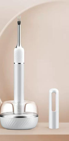Smart Visual Ear Cleaner with HD Endoscope & Precision Tweezers - Safe for Adults & Children(White)