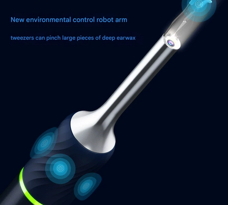 Smart Visual Ear Cleaner with HD Endoscope & Precision Tweezers - Safe for Adults & Children(White)