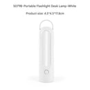 2-in-1 Portable LED Camping Lantern & Flashlight - USB Rechargeable, Dual Light Modes(Handle model white)