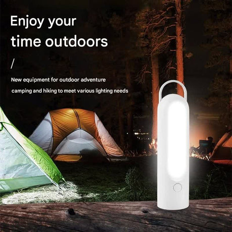 2-in-1 Portable LED Camping Lantern & Flashlight - USB Rechargeable, Dual Light Modes(Bear model green)