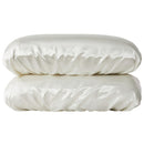 Beige Silky Satin Pillowcase Pair - Smooth for Hair & Skin, Elastic Fitted (46x90+16cm)