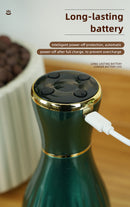 Green Portable Electric Cupping Therapy Device - Adjustable Intensity & Heat