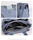 Light Purple Versatile Water-Repellent Nylon Tote Bag - Lightweight Multi-Pocket Shoulder & Crossbody Handbag