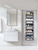 Grey Heavy Duty 5-Tier Over-The-Door Hanging Organizer - Space-Saving Storage with Clear Windows & Mesh Pockets