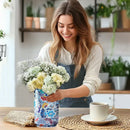 Colorful Style 2 DIY 3D Puzzle Vase - Creative Jigsaw Flower Holder with Waterproof Liner - Decorative Home Accent & Unique Gift