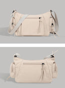 Green Chic Lightweight Multi-Pocket Oxford Crossbody Bag - Waterproof Retro Shoulder Bag for Women