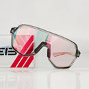 Grey frame and photochromic Grey lenses Photochromic Cycling Sunglasses - Lightweight TR90 Frame, HD Vision for Road Biking & Running