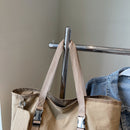 Green Women's Large Capacity Nylon Tote Bag - Stylish Casual Shoulder & Crossbody Bag with Detachable Pouch