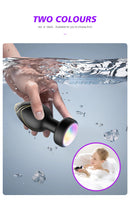 Black Luminous LED Vibrating Anal Plug with Wireless Remote - 10 Speeds, 7 Light Modes, Waterproof Silicone