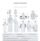 Dark Blue Portable Pet Dog Water Bottle 550ml - Foldable Food-Grade Silicone Travel Drinker with Leak-Proof Dispenser