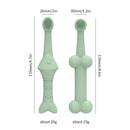 6 x Silicone Pet Toothbrush (3 Fish shape and 3 Bone shape) Blue Gentle Food-Grade Silicone Pet Toothbrush - Promotes Healthy Teeth & Gums for Dogs & Cats
