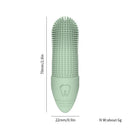 4 Pcs Beige Soft Silicone Pet Finger Toothbrush - Gentle Dental Care for Dogs & Cats, Tartar & Plaque Remover