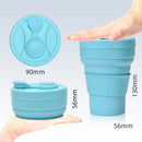2 Pcs White and Pink 350ml Collapsible Silicone Travel Cup - Portable, Leak-Proof & Food-Grade Drinking Mug with Lid, Insulating Sleeve & Straw