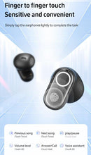Purple Feather-Light TWS Earbuds - Bluetooth 5.4, Hi-Fi Sound, LED Display Case, 60H+ Playtime, Touch Control