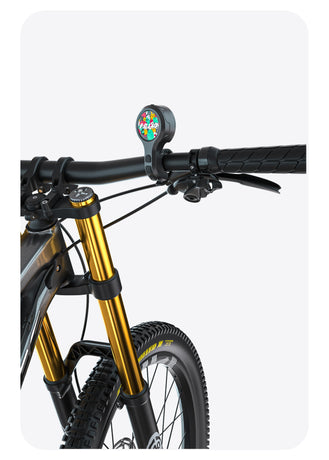 Black Style D Ultra-Loud Electric Bike Horn - 130dB USB Rechargeable, IPX6 Waterproof, Easy Mount Bicycle Safety Bell