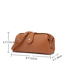 Red Chic Vintage Inspired PU Leather Crossbody Bag - Small Frame Doctor Style Purse with Adjustable Strap