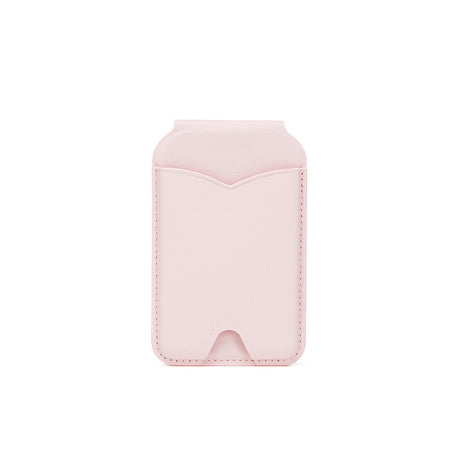 Pink Chic MagSafe Wallet with Mirror & Stand - PU Leather Card Holder for iPhone 12-16 Series