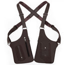 Brown Urban Tactical Anti-Theft Shoulder Holster Bag - Secure Multi-Pocket Chest Rig for Men