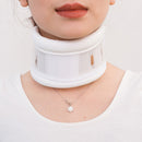Size M White Adjustable Cervical Collar Neck Brace - Breathable Support for Pain Relief & Posture